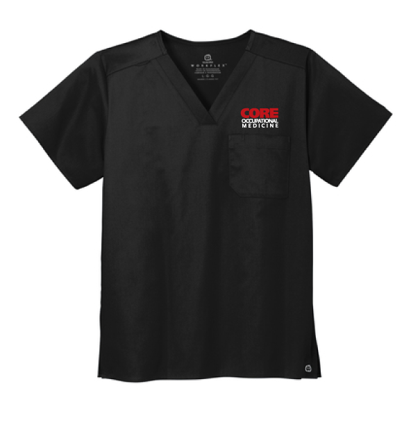 Wink Unisex Work Flex Chest Pocket V-Neck Top